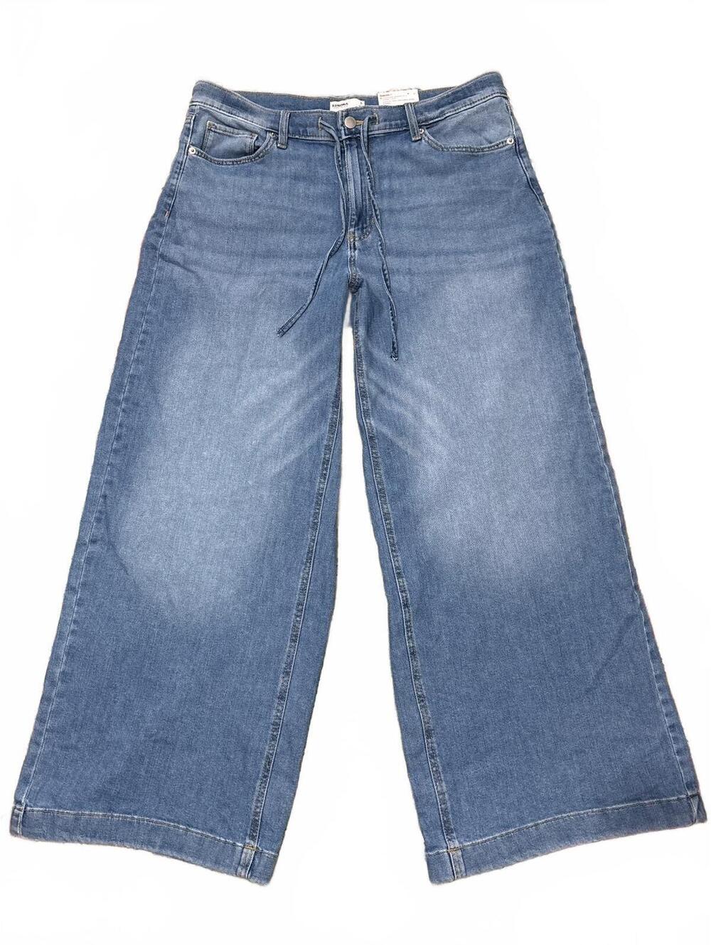 Sonoma Women’s Size 16 Wide Leg Mid Rise Cropped Jeans Relaxed Fit